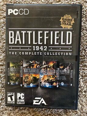 Battlefield 1942: The PC 7-disc (Missing Disc 5) CD-ROM Video Game w/Manual